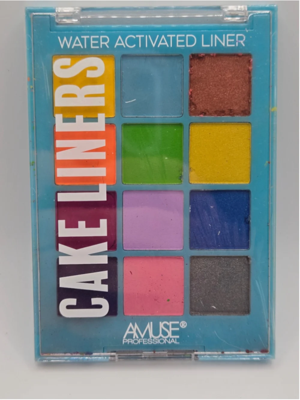 Amuse Professional Cake Liners Water Activated Eyeliner Palette Neon Brights